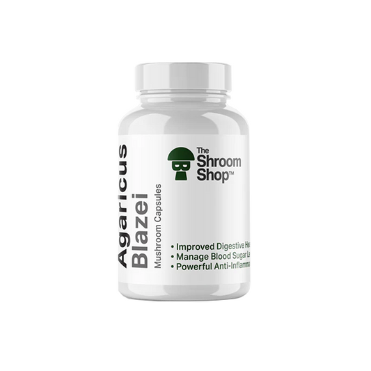 The Shroom Shop Agaricus Blazei 45000mg Capsules - 90 Caps - HEMPORIUM