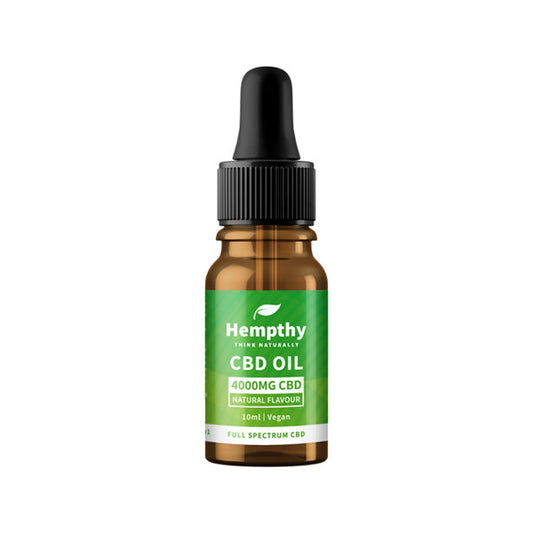 Hempthy 4000mg CBD Oil Full Spectrum Natural - 10ml - HEMPORIUM