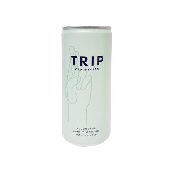 24 x TRIP 15mg CBD Infused Lemon & Basil Drink 250ml - HEMPORIUM