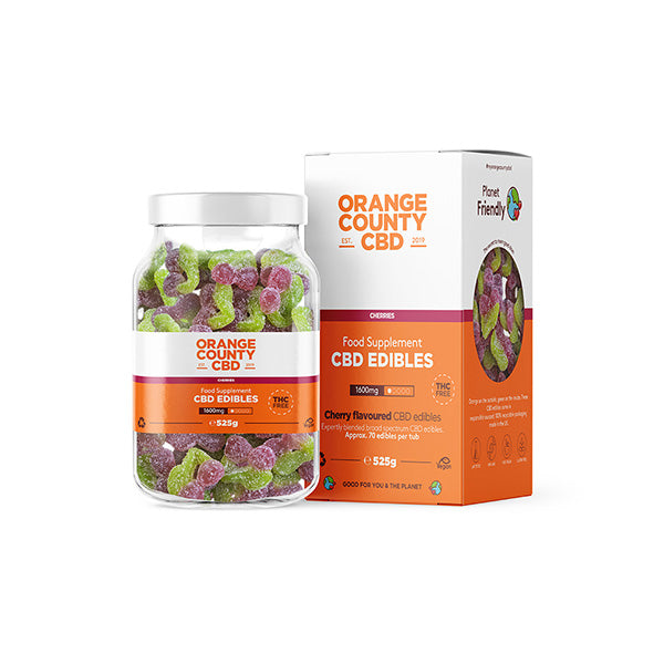 Orange County CBD 1600 mg Gummies - veľké balenie