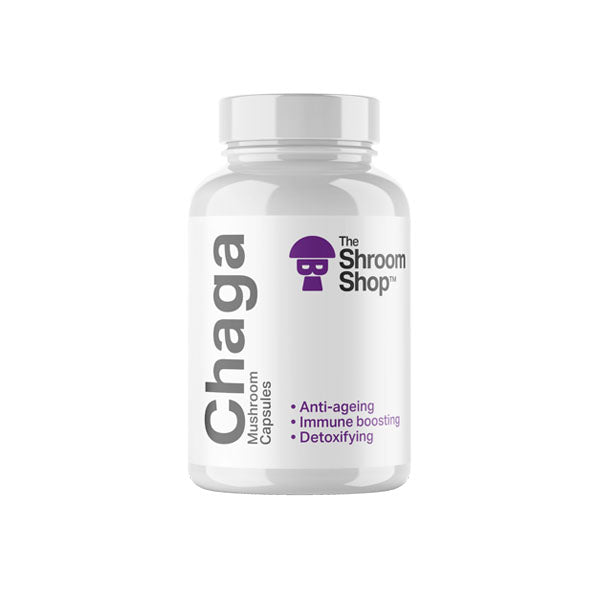 The Shroom Shop Chaga Mushroom 45000mg Capsules - 90 Caps - HEMPORIUM