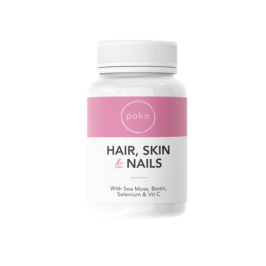 Poko Hair Skin & Nails Supplement Capsules - 60 Caps - HEMPORIUM