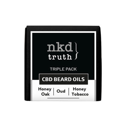 NKD 50mg CBD Infused Speciality Beard Oils Gift Set (BUY 1 GET 1 FREE) - HEMPORIUM