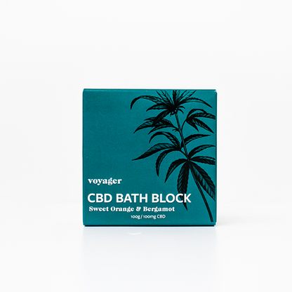 Voyager 100mg CBD Sweet Orange & Bergamot Bath Block - 100g - HEMPORIUM