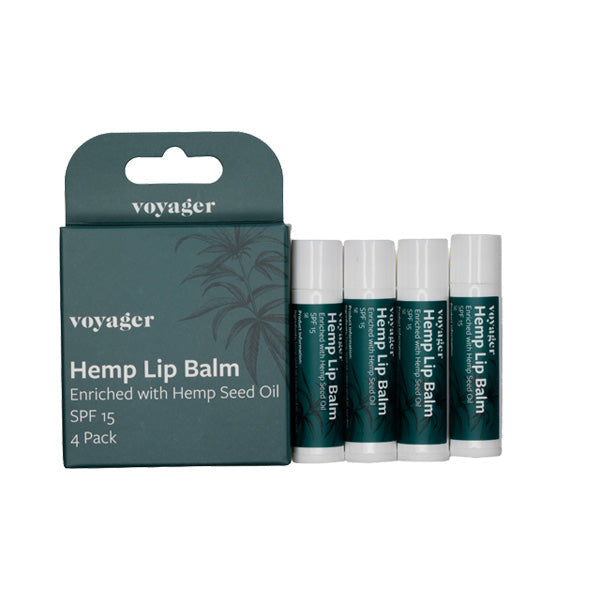 4x Voyager Hemp Lip Balm - 5g - HEMPORIUM