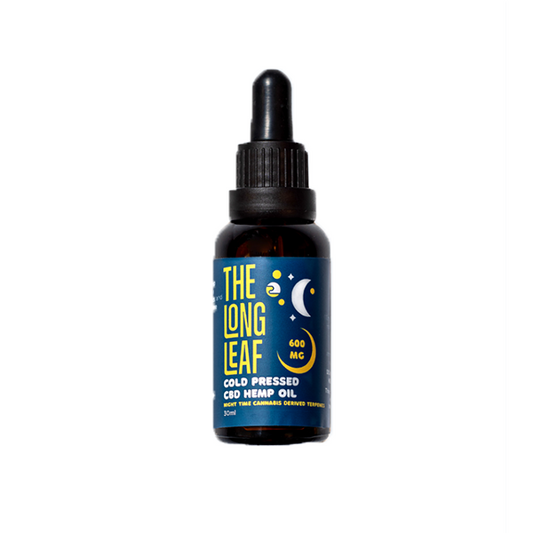 The Long Leaf 600mg Night Cold Pressed Oil 30ml - HEMPORIUM