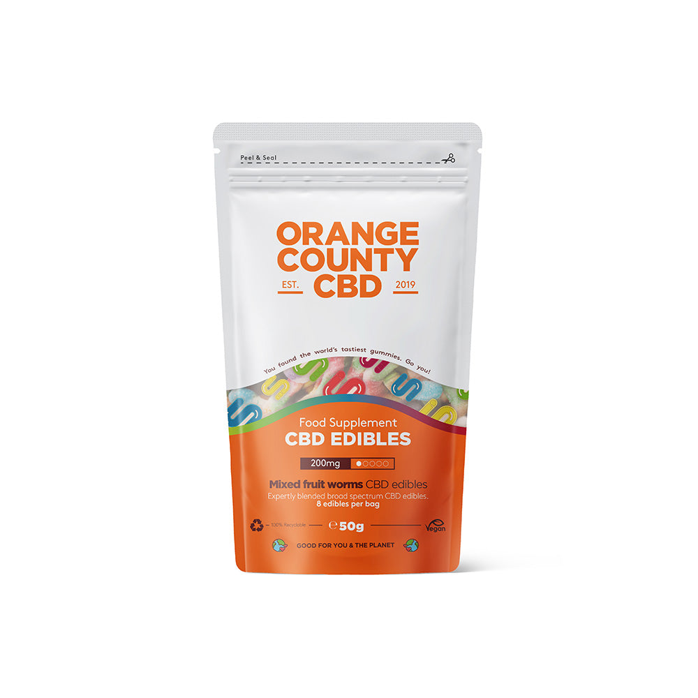 Orange County CBD 200mg Gummy Worms - Grab Bag