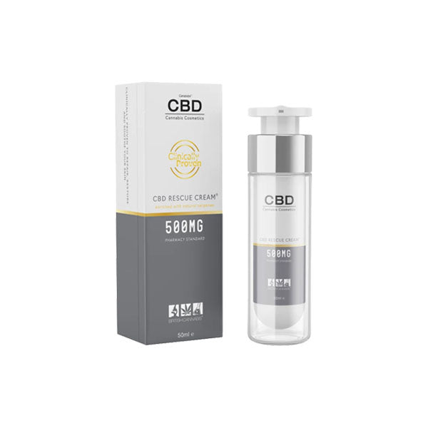 CBD by British Cannabis 500mg CBD Rescue Cream 50ml - HEMPORIUM