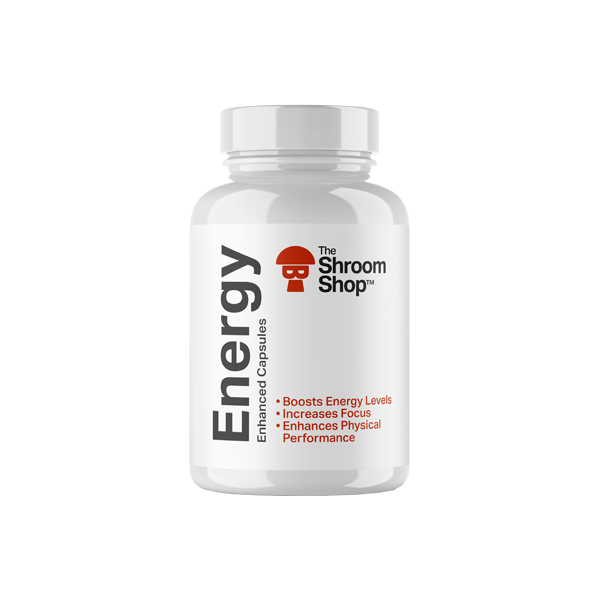 The Shroom Shop Enhanced Energy 67500mg Capsules - 90 Caps - HEMPORIUM