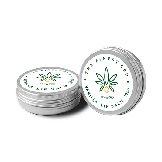 The Finest Balm 50mg CBD Vanilla Lip Balm Tin - 10ml - HEMPORIUM