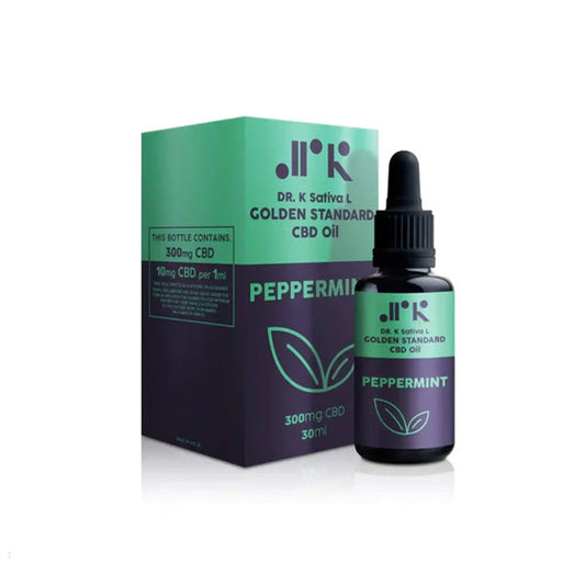 Dr K CBD Peppermint Golden Standard 1000mg CBD Oil - 30ml - HEMPORIUM