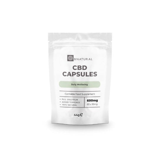 Bnatural 600mg CBD Vegan Capsules - 60 Caps - HEMPORIUM