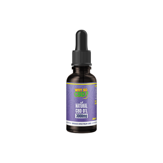 Why So CBD? 3000mg Broad-Spectrum CBD Natural Oil - 30ml - HEMPORIUM