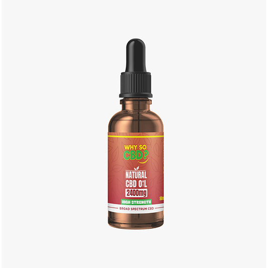 Why So CBD? 2400mg Broad-Spectrum CBD Natural Oil - 50ml - HEMPORIUM