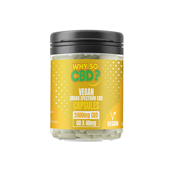 Why So CBD? 2400mg Broad Spectrum CBD Vegan Capsules - 60 Caps - HEMPORIUM