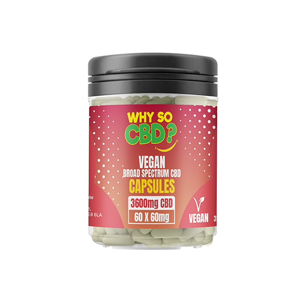 Why So CBD? 3600mg Broad Spectrum CBD Vegan Capsules - 60 Caps - HEMPORIUM