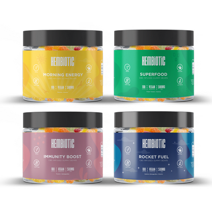 Hembiotic 500mg Funkčné CBD Gummy Bears - 100g