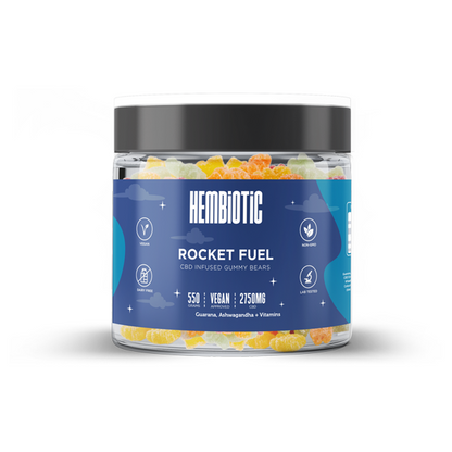 Hembiotic 2750mg Bulk Functional CBD Gummy Bears - 550g