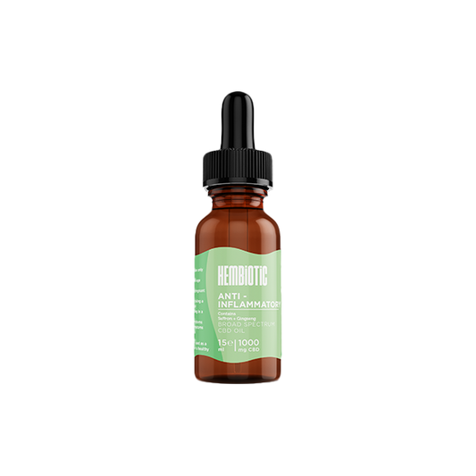 Hembiotic 1000mg Broad-Spectrum Functional CBD Oil - 15ml - HEMPORIUM