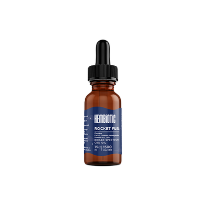 Hembiotic 1500mg Broad-Spectrum Functional CBD Oil - 15ml