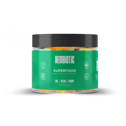 Hembiotic 500mg Funkční CBD Gummy Bears - 100g