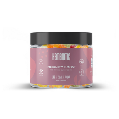 Hembiotic 500mg Funkční CBD Gummy Bears - 100g