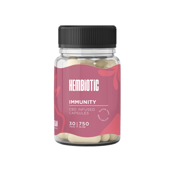 Hembiotic 750mg Functional CBD Capsules - 30 Caps - HEMPORIUM