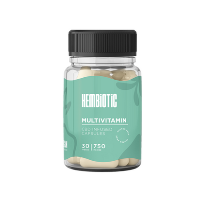 Hembiotic 750mg Functional CBD Capsules - 30 Caps - HEMPORIUM