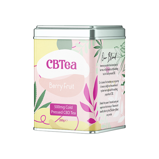 CBTea 500mg Cold Pressed Full Spectrum CBD Berry Fruit Tea - 200g - HEMPORIUM